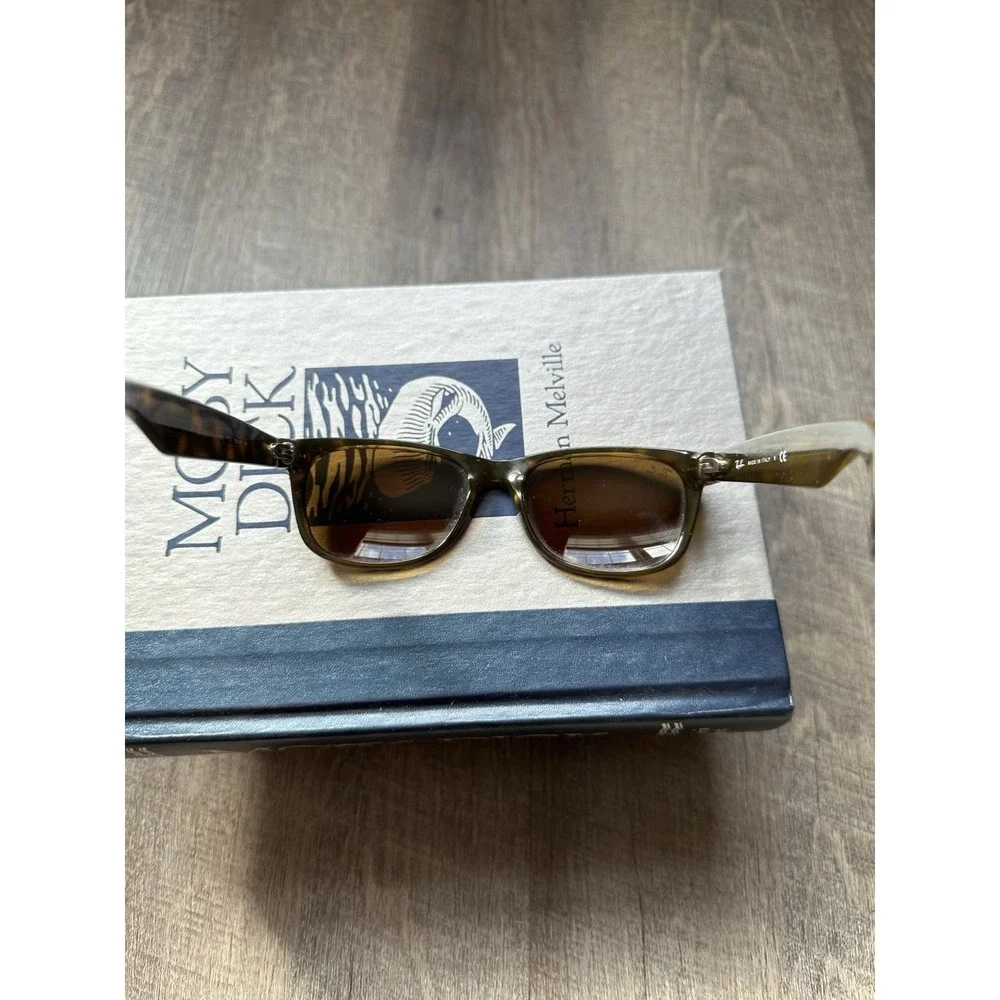 Ray-Ban RB2132 New Wayfarer Sunglasses B-15 Brown Lens Havana Light Frame